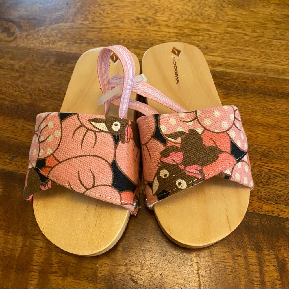 Girls Moogiwa Japanese Wooden Sandals
